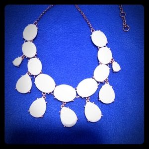 Faded mint tear drop necklace